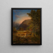 View of Neu-Eberstein Castle near Gernsbach in the Murg Valley - Daniel Fohr — framed artwork on a wall