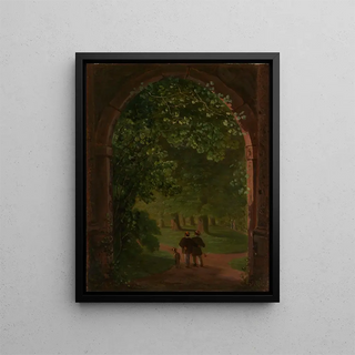 Porte Élisabeth dans le jardin du palais - Daniel Fohr — framed artwork on a wall