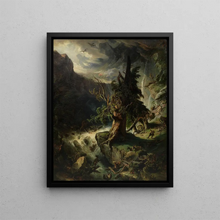 The reign of Rübezahl in the Giants' Mountains - Daniel Fohr — framed artwork on a wall