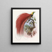 Paradisaea raggiana - Daniel Giraud Elliot — framed artwork on a wall