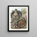Golden-crowned Gnatcatcher - Daniel Giraud Elliot — framed artwork on a wall