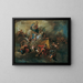 Marie with the Child and saints enthroned on clouds - Daniel Gran — framed artwork on a wall