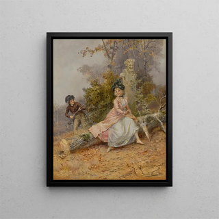 Rendez-vous amoureux - Daniel Hernández Morillo — framed artwork on a wall