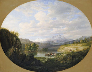 A Swiss Lake - Daniel Huntington — artwork view