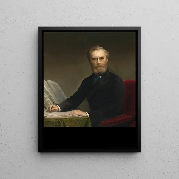 Carl Schurz - Daniel Huntington — framed artwork on a wall