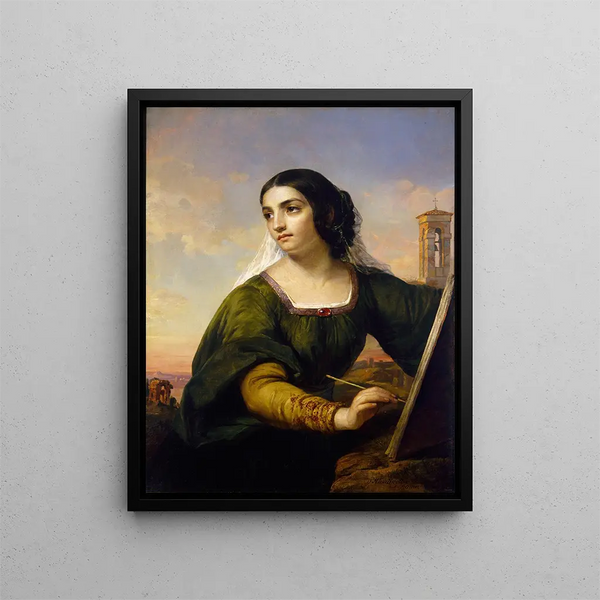 Italy - Daniel Huntington — framed artwork on a wall