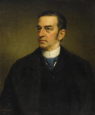 Portrait of Cornelius Vanderbilt II - Daniel Huntington — artwork view