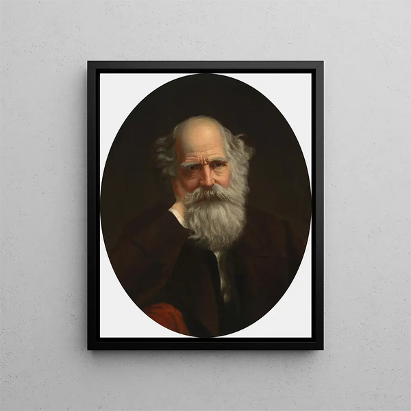 William Cullen Bryant - Daniel Huntington — framed artwork on a wall