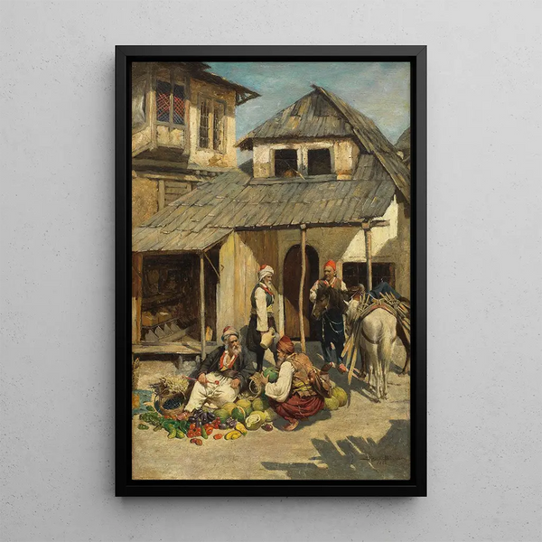 Reproduction of the painting The fruit merchant - Daniel Israel
