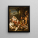 Mythological scene painting filling the cornucopia - Daniel Jacobs — framed artwork on a wall