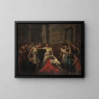 Death of Virginia - Daniel Kondratowicz — framed artwork on a wall