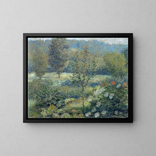 A corner of the garden - Daniel Kotz — framed artwork on a wall