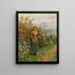 A moment's pause - Daniel Ridgway Knight — framed artwork on a wall