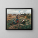 A Moment of Rest - Daniel Ridgway Knight — framed artwork on a wall