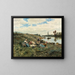 After a Lunch by the Seine Banks - Daniel Ridgway Knight — framed artwork on a wall