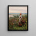 Evening at Chantemesle - Daniel Ridgway Knight — framed artwork on a wall