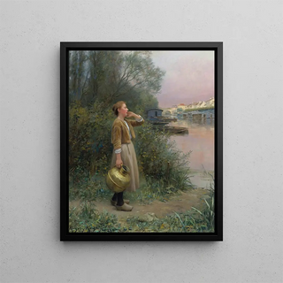 Daniel Ridgway Knight - Girl With Water Jug.webp