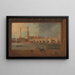 View of London Bridge - Daniel Turner — framed artwork on a wall