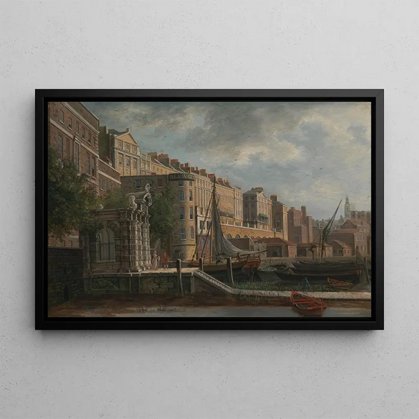 York Watergate and the Adelphi - Daniel Turner — framed artwork on a wall