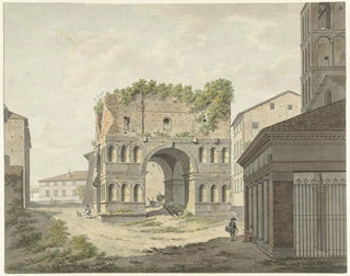 L'arc de Janus quadrifons and part of S Giorgio in Velabro in Rome - Daniël Dupré — artwork view
