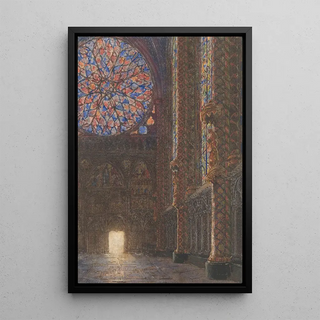 Reproduction of the painting Interior of Sainte-Chapelle painting seen from the entrance - Daniël Jordens