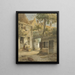 Cour d'une cour à Amsterdam - Daniël Kerkhoff — framed artwork on a wall