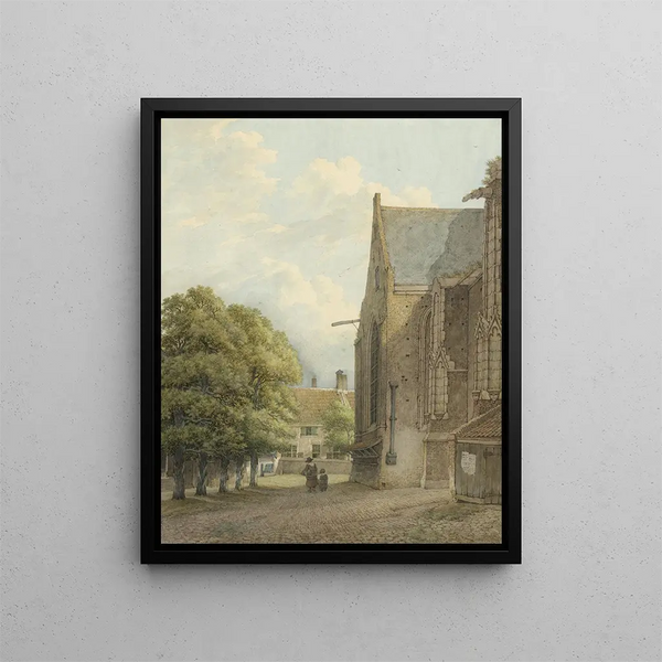 L'église de Rhenen - Daniël Kerkhoff — framed artwork on a wall