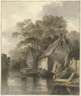 Houses by a Canal - Daniël Kerkhoff — artwork view