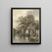 Houses by a Canal - Daniël Kerkhoff — framed artwork on a wall