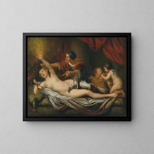 Danaë - Daniel Mijtens the Younger — framed artwork on a wall