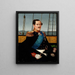 Portrait of Prince Frederik VII of Denmark - Danish painter of the 19th century — framed artwork on a wall