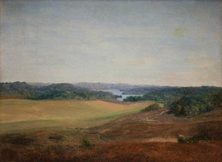 Landscape Painting near Silkeborg, Jutland - Dankvart Dreyer — artwork view