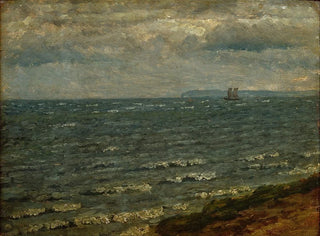 Marine painting with imminent rain - Dankvart Dreyer — artwork view