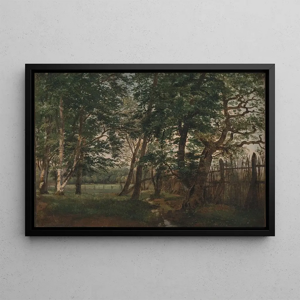 The Deer Park in the North of Copenhagen - Dankvart Dreyer — framed artwork on a wall
