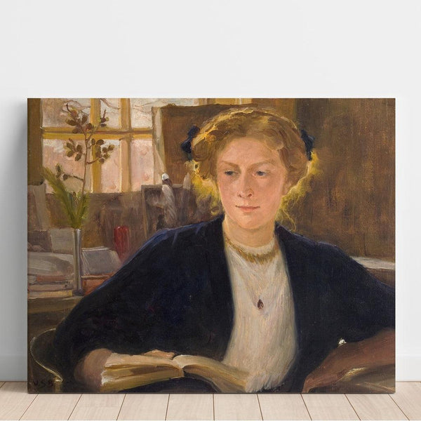 Reproduction of the painting In Ahola's Workshop (Mlle Selin) - Venny Soldan-Brofeldt