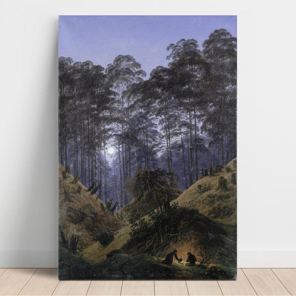 Reproduction of the painting In the Moonlit Forest - Caspar David Friedrich