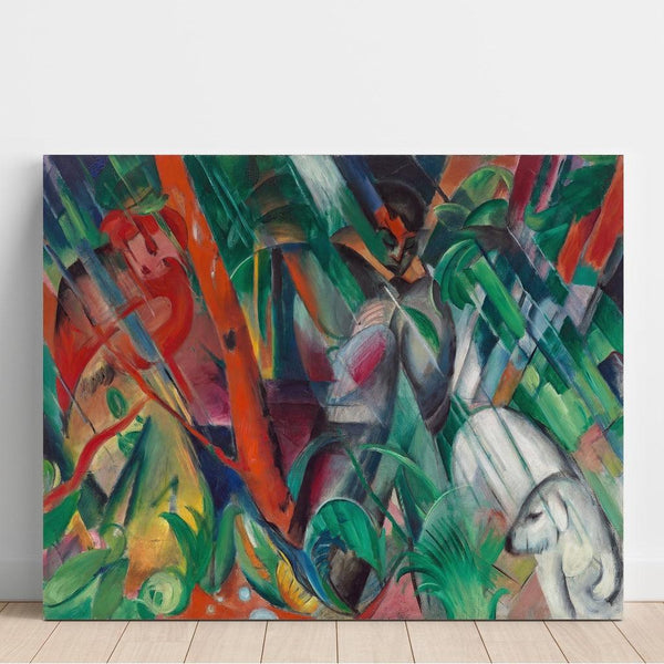 Reproduction of the painting In the rain - Franz Marc