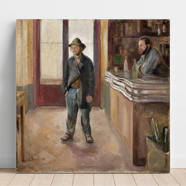 Reproduction of the painting In the tavern - Edvard Munch
