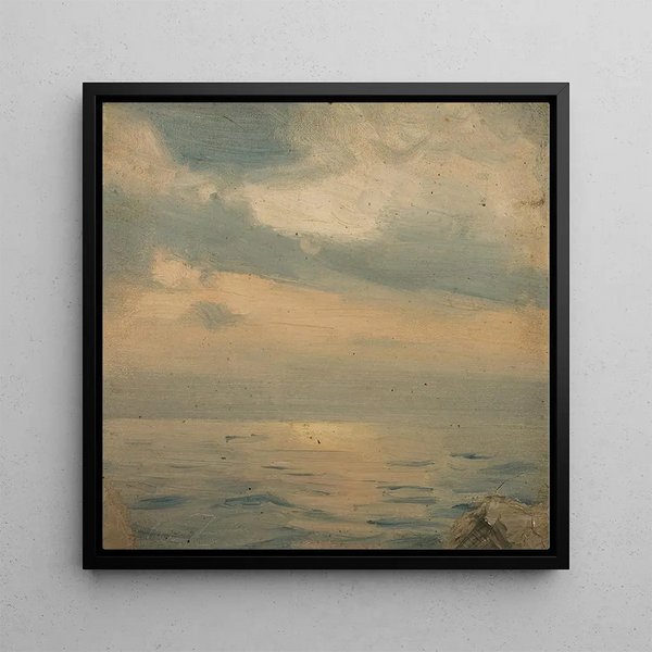 In the canal - Amaldus Nielsen — framed artwork on a wall