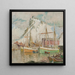 In the port of Svolvaer, study of the Lofoten - Anna Boberg — framed artwork on a wall