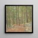 in the Pine Woods - Emil Carlsen — framed artwork on a wall