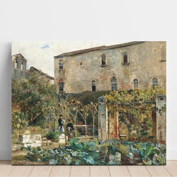 Reproduction of the painting in a Southern Garden - Marie Egner