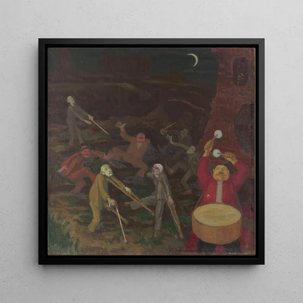 Danse des Bossus - Walther Gamerith — framed artwork on a wall