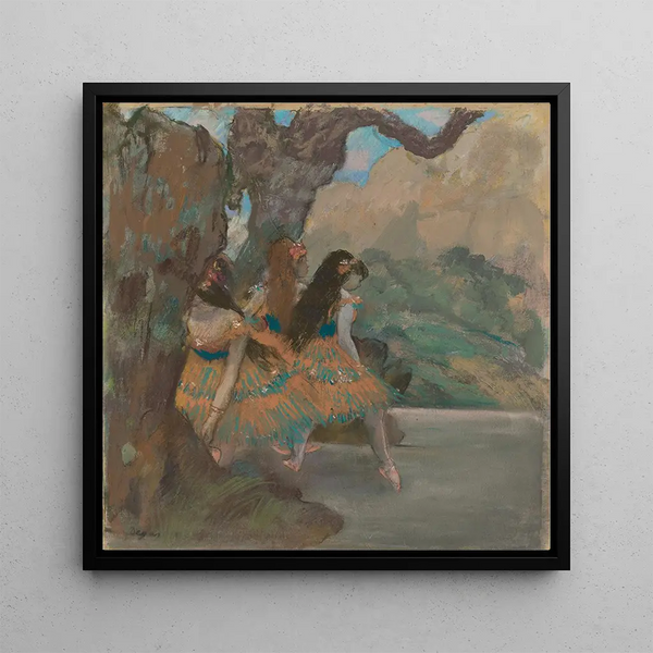 Ballet Dancers - Edgar Degas — framed artwork on a wall