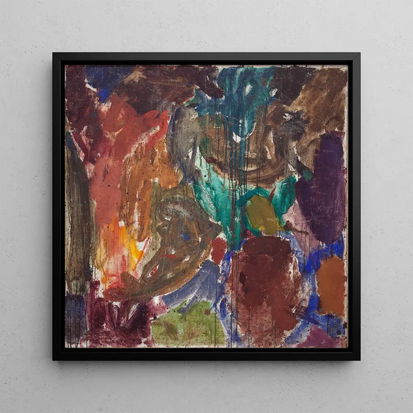 Dante and Virgil in Hell - Edvard Weie — framed artwork on a wall