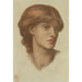 Study of Alexa Wilding - Dante Gabriel Rossetti — artwork view