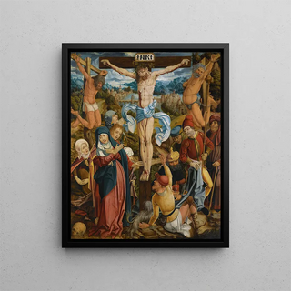 The Crucifixion - Danube School — framed artwork on a wall