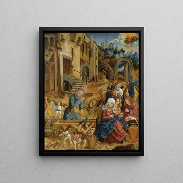 The Rest During the Flight to Egypt - Danube School — framed artwork on a wall