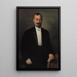Unknown Painting Title - Daoud Corm — framed artwork on a wall