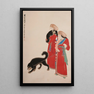Reproduction of the painting Tibetan Dogs Painting - Zhang Daqian